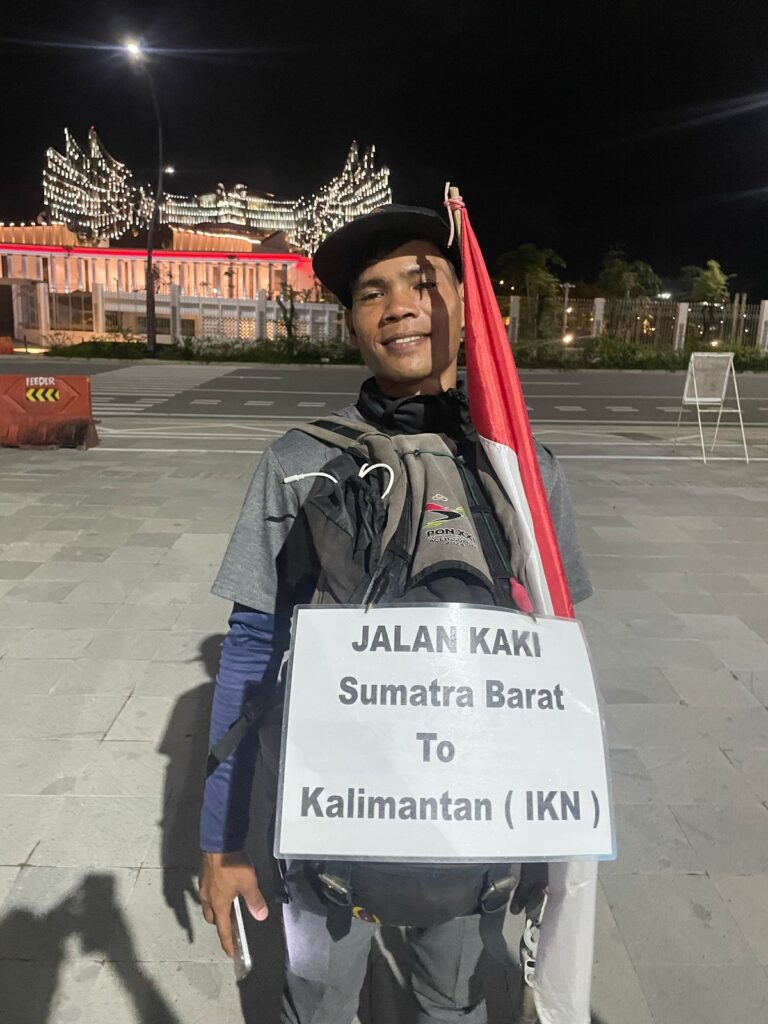 Pemuda Pasaman Barat Selesaikan Nazar Berjalan Kaki ke IKN, Tempuh 5,5 Bulan Melintasi Tiga Pulau