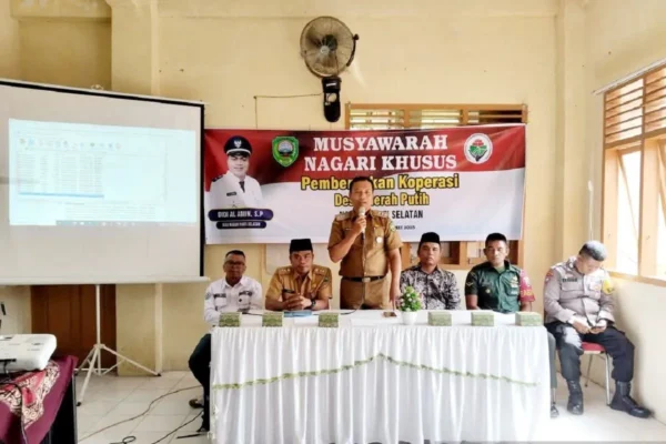 62 Koperasi Desa Merah Putih Resmi Terbentuk, Ekonomi Pasaman Siap Tancap Gas! Pertemuan pengurus Koperasi Desa Merah Putih Pasaman di Kabupaten Pasaman, Sumbar