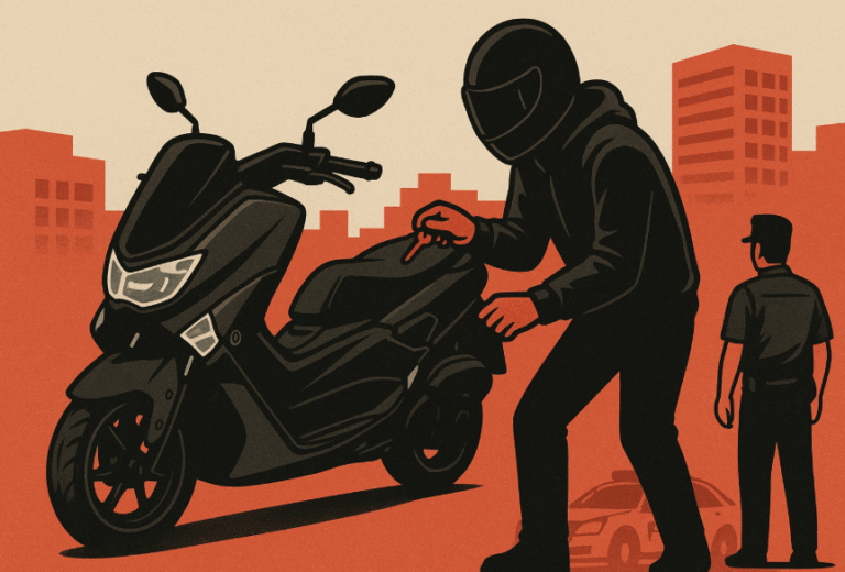 Motor Yamaha NMAX hitam hilang di Lubuk Sikaping, Pasaman