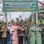Peresmian Jembatan Garuda Perintis di Kecamatan Bonjol Kabupaten Pasaman.