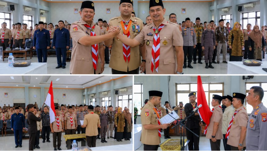 Bupati Pasaman Welly Suhery menghadiri pengukuhan Majelis Pembimbing Cabang Gerakan Pramuka Kabupaten Pasaman.